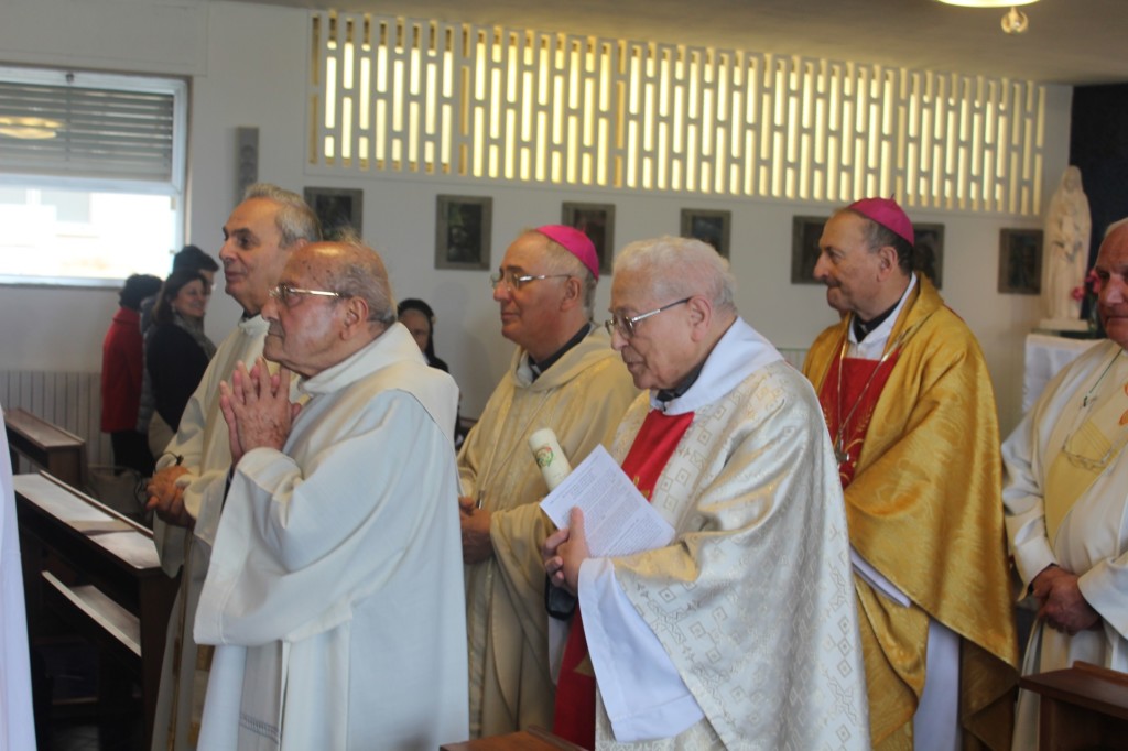 Mons. Francesco Colucci con l'Arcivescovo di Bari Mons. Francesco Cacucci, il nostro Presidente S. E. Mons. Luigi Mansi e Mons. Alberto D'Urso